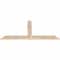 Ekena Millwork Portland Smooth Timber Gable Bracket, Douglas Fir, 72"W x 33"H x 1 1/2"D x 5 1/2"F, 11/12 Pitch GBW072X33X0206POR00SDF - alternate 3